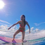 Alison Surfing Cloud Break